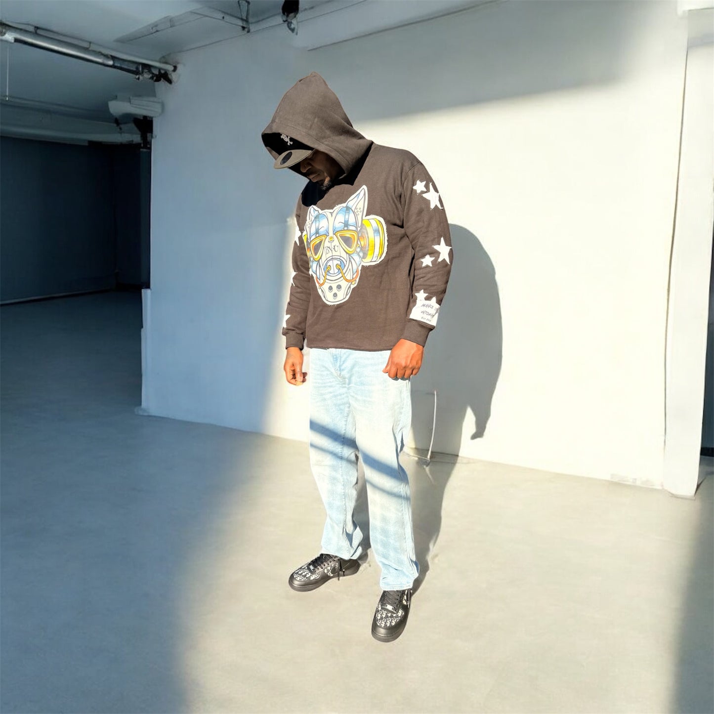 BLU Distressed Hoodie