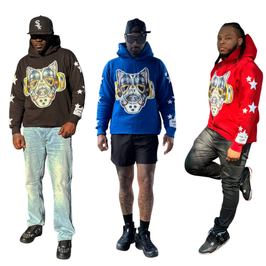 BLU Distressed Hoodie